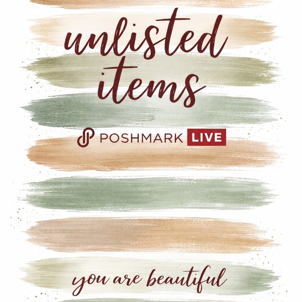 Unlisted Items flyer for my Poshmark Live